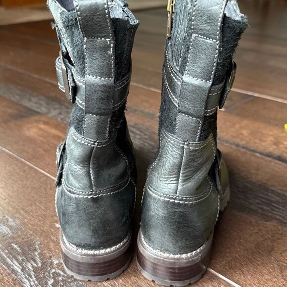 Ariat leather mid calf boots women’s size 7 gray winter zip up snow - Picture 7 of 10